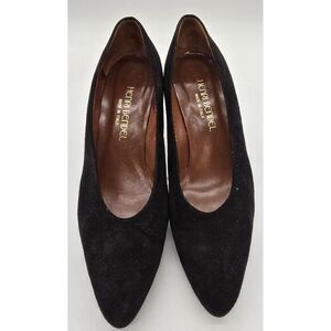 Henry Bendel Black Suede Womens Pumps Size 8